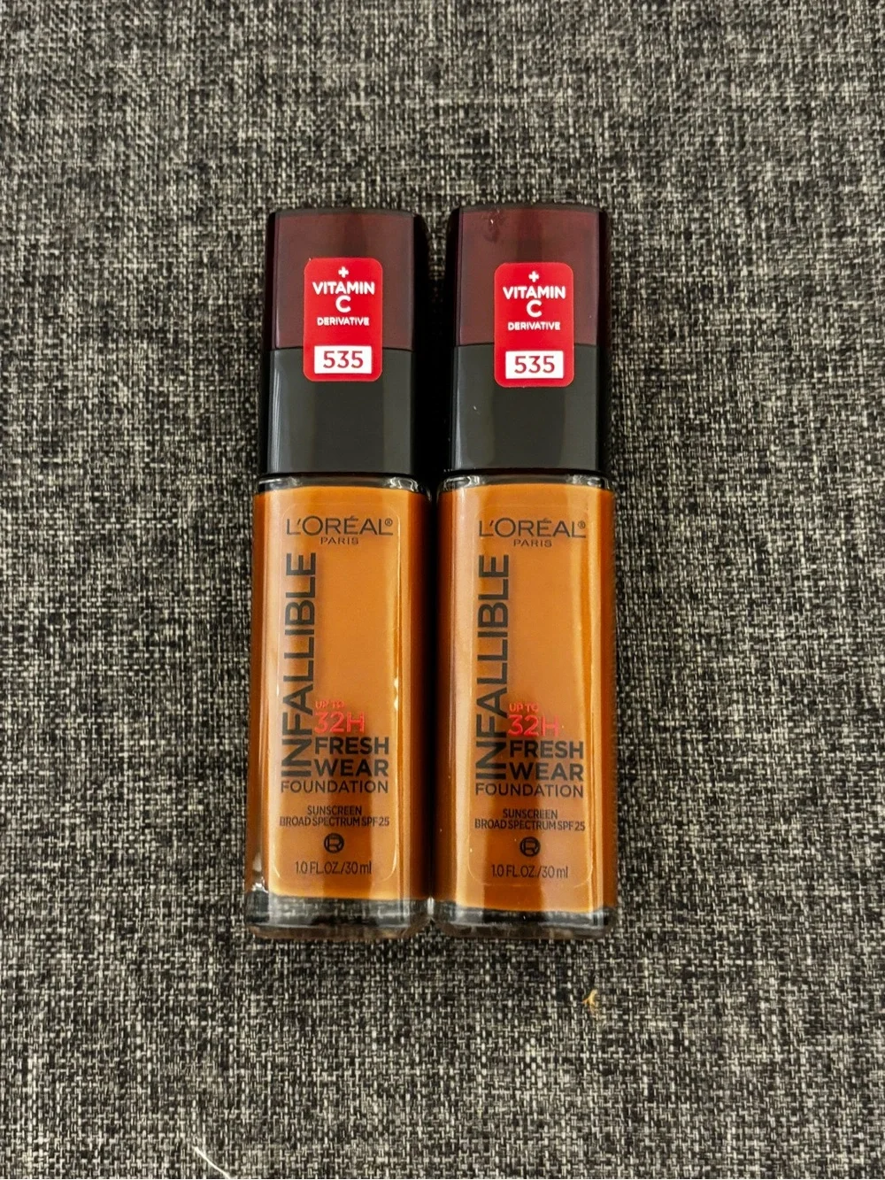 5 items x $25 L'Oreal Paris Infallible Up to 32 Hour Fresh Wear Foundation NEW